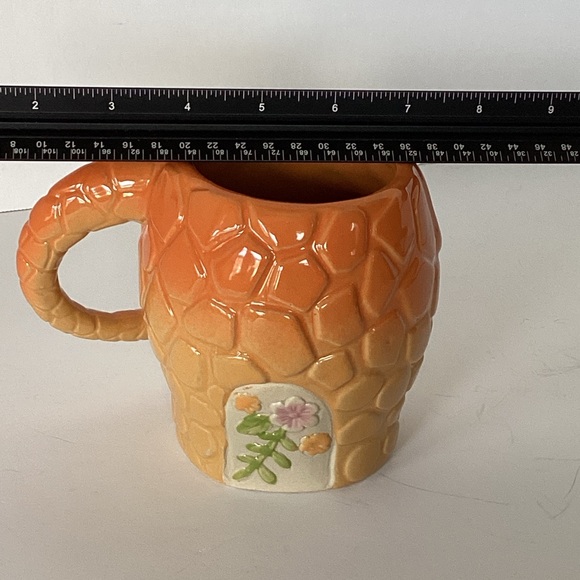 Boston Warehouse 3D Figural Novelty Giraffe Stoneware Coffee Mug Orange Yellow - Picture 12 of 12